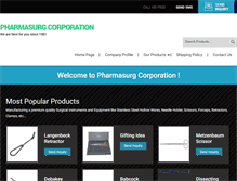 Tablet Screenshot of pharmasurg.com